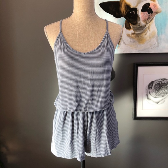 Striped Jersey Romper - Picture 1 of 9